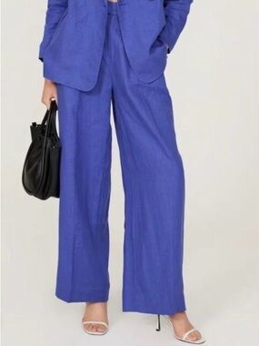 Madewell Cobalt Blue Linen Trouser